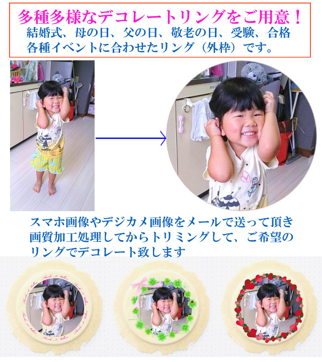 印刷専用のデコレートリングをご用意