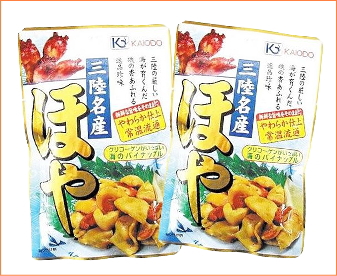 三陸名産ほや 蒸しほやアルミパック 2個 ホヤの珍味 味の海翁堂ネットショップ