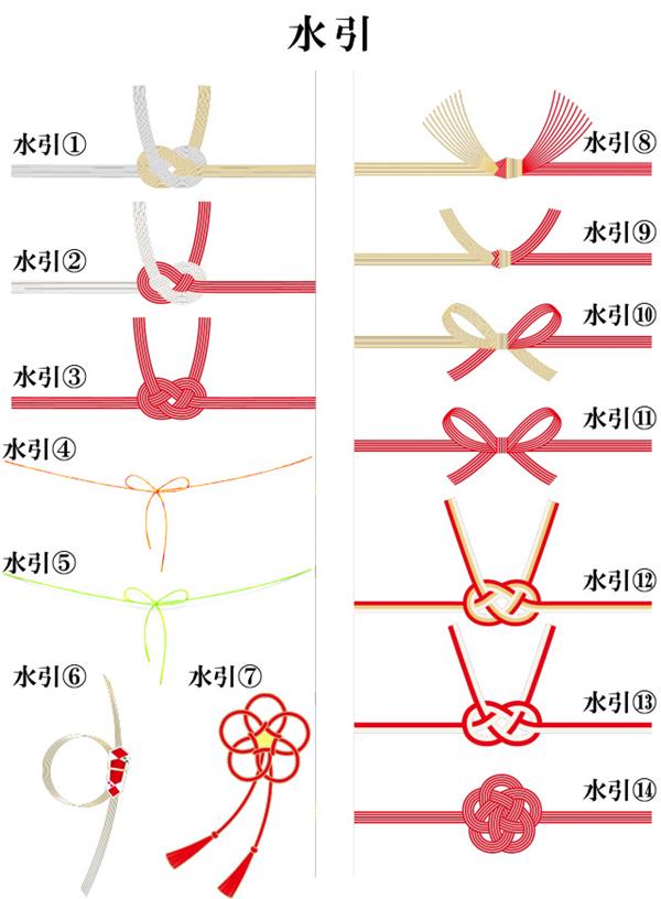無料の水引の一覧です
