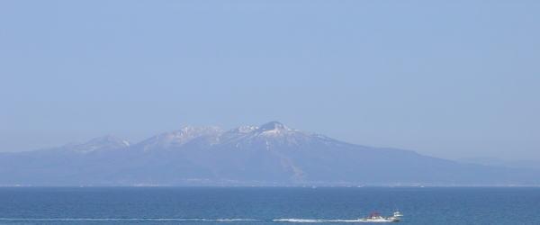 青森県の陸奥湾の風景