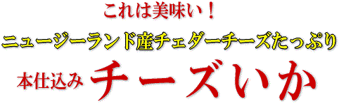 チーズたっぷりのチーズいか